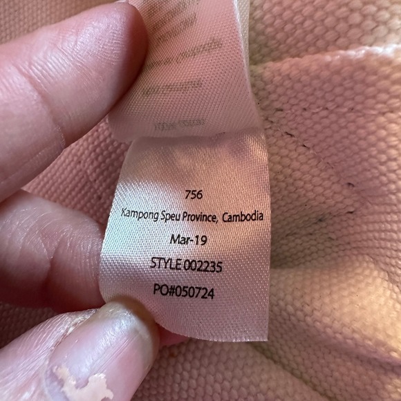 Lilly Pulitzer Canvas Tote Bag Tropical Palm Print Pink Green Beach Bag - Picture 10 of 12